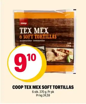 Coop Extra Coop tex mex soft tortillas tilbud