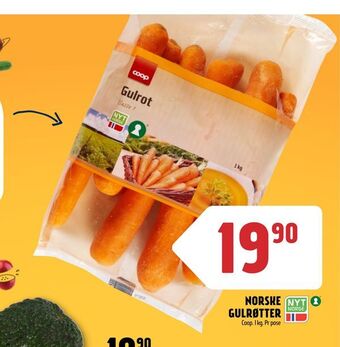 Coop Prix Norske gulrøtter tilbud