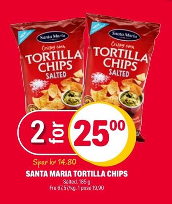 Coop Extra Santa maria tortilla chips tilbud