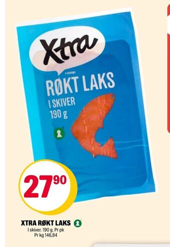 Coop Extra Xtra røkt laks tilbud