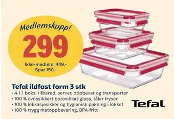 Coop Extra Tefal ildfast form 3 stk tilbud