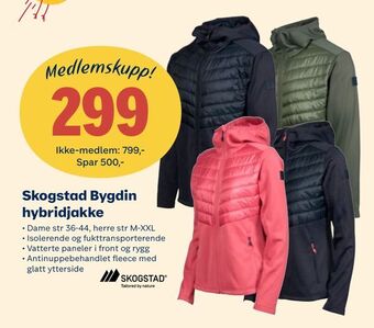 Coop Extra Skogstad Bygdin hybridjakke tilbud