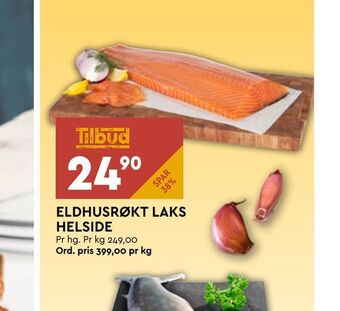 Coop Mega Eldhusrøkt laks helside tilbud
