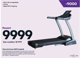 XXL Sport Titan Life S Line 890 Treadmill tilbud