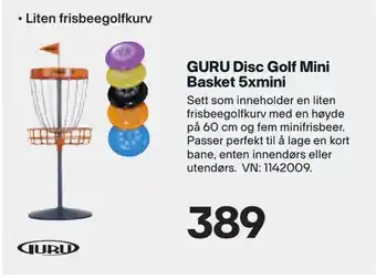 XXL Sport GURU Disc Golf Mini Basket 5xmini tilbud