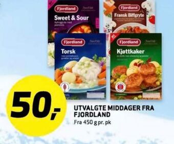 Bunnpris Fjordland ferdigretter tilbud