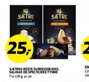 Bunnpris Sætre kjeks tilbud