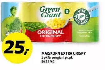 Bunnpris Green giant mais tilbud