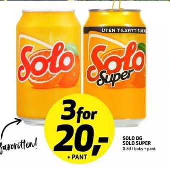 Bunnpris Solo super brus tilbud
