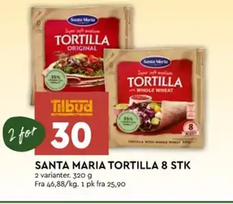 Coop Mega Santa maria tortilla tilbud