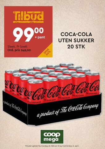 Coop Mega Coca-cola zero brus tilbud