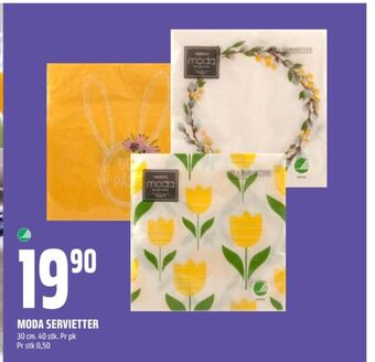 Coop Obs Moda servietter tilbud