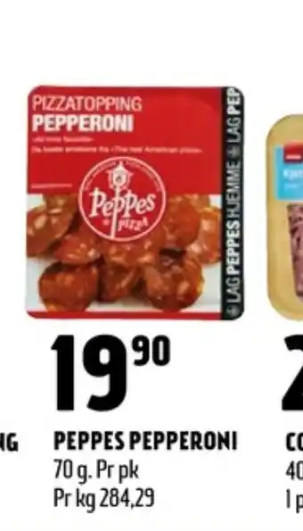 Coop Prix Peppes pizza pepperoni tilbud