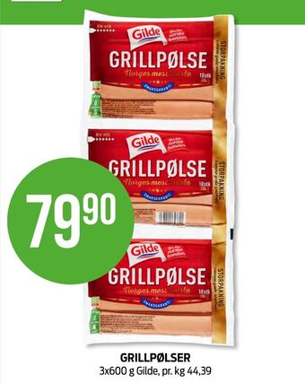 Gilde grillpølser