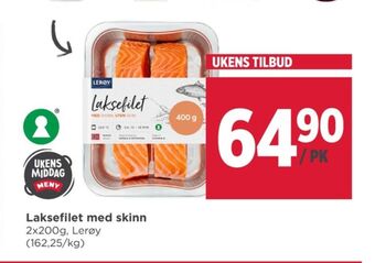 Meny Lerøy laksefilet tilbud