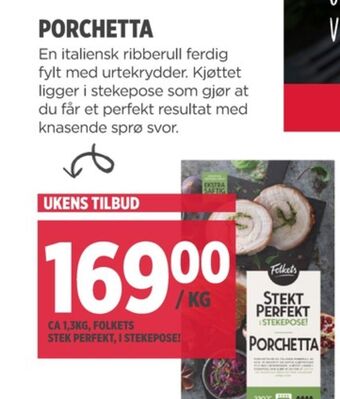 Meny Folkets ribbe tilbud