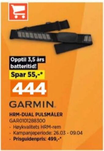 POWER Garmin pulsbelte tilbud