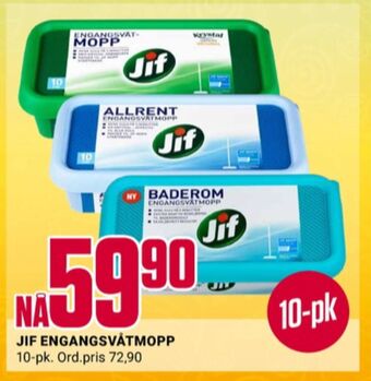Europris Jif engangsmopp tilbud