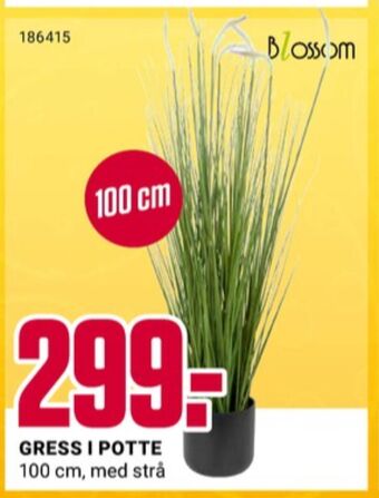 Europris Blossom kunstige planter tilbud