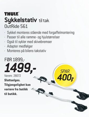 Thansen Sykkelstativ tilbud