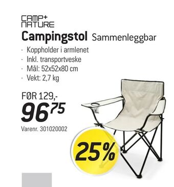 Thansen Campingstol tilbud