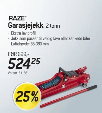 Thansen Garasjejekk tilbud