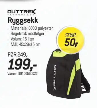 Thansen Ryggsekk tilbud