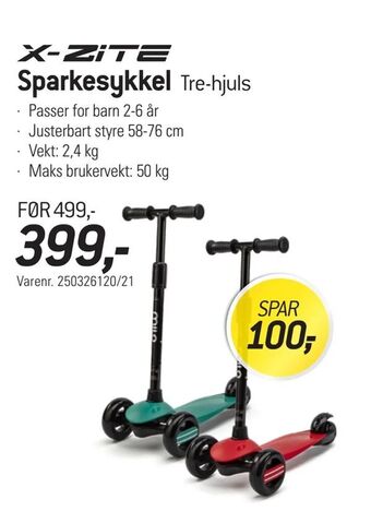 Thansen Sparkesykkel tilbud