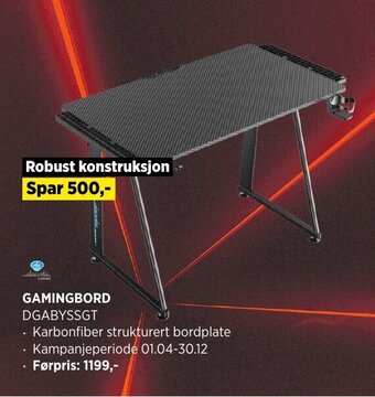 POWER Gamingbord tilbud