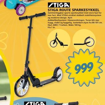 Extra Leker Stiga route sparkesykkel tilbud