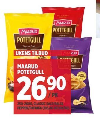 Meny Maarud potetgull tilbud