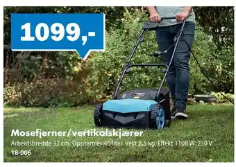 Biltema Mosefjerner/vertikalskjærer tilbud