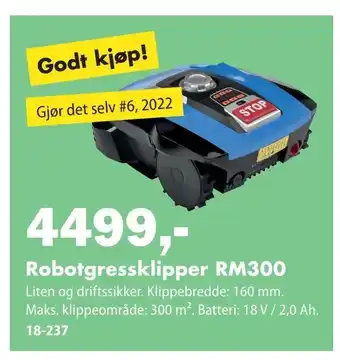 Biltema Robotgressklipper RM300 tilbud