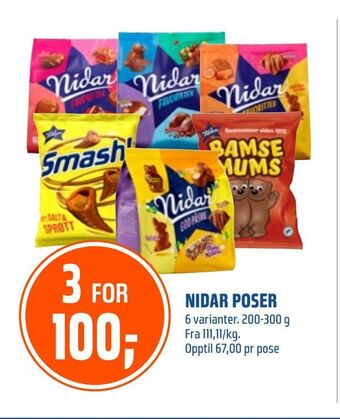 Coop Obs Nidar poser tilbud