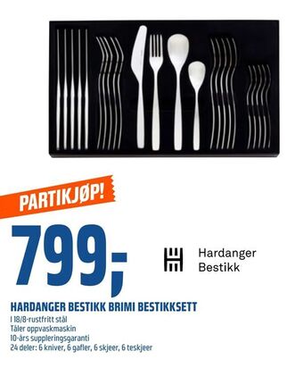 Coop Obs Hardanger bestikk brimi bestikksett tilbud