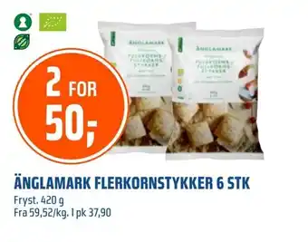 Coop Obs Änglamark flerkornstykker 6 stk tilbud