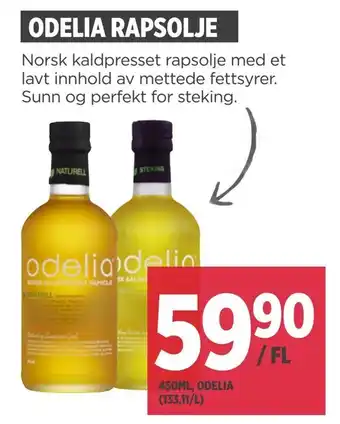 Jacobs Odelia rapsolje tilbud