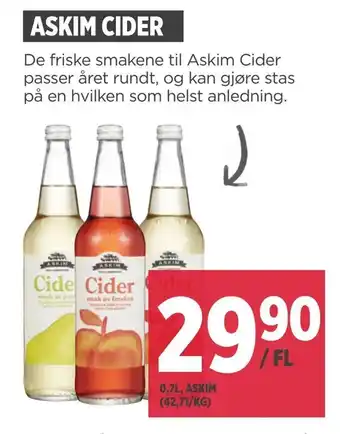 Jacobs Askim cider tilbud