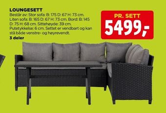 jem & fix Loungesett tilbud