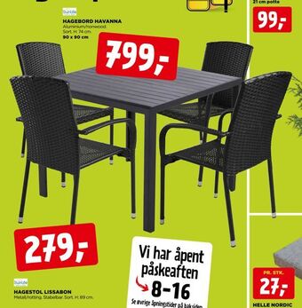 jem & fix Hagestol lissabon tilbud