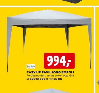 jem & fix Easy up paviljong empoli tilbud