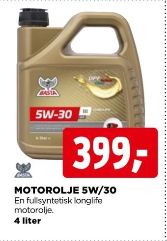 jem & fix Motorolje 5w/30 tilbud