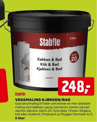 jem & fix Veggmaling kjøkken/bad tilbud