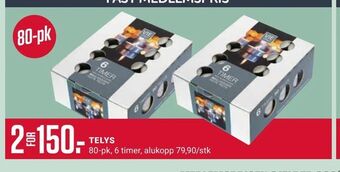 Europris Telys tilbud