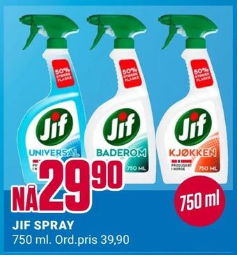 Europris Jif spray tilbud