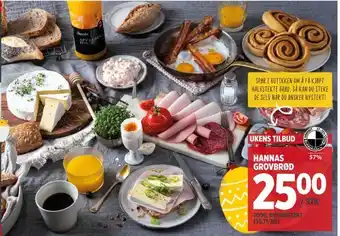Meny Hannas grovbrød tilbud