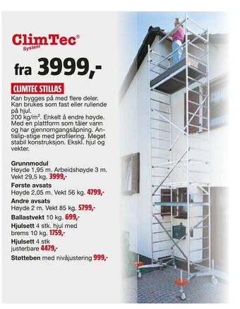 Bauhaus Climtec stillas tilbud