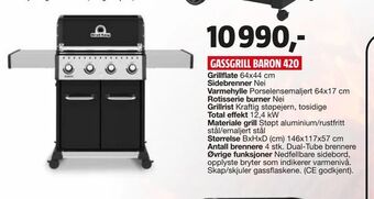 Bauhaus Gassgrill baron 420 tilbud