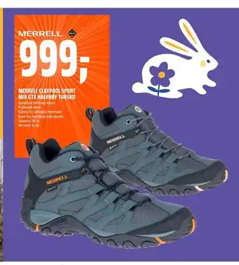 Coop Obs Merrell claypool sport mid gtx halvhøy tursko tilbud