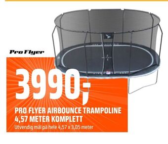 Coop Obs Pro flyer airbounce trampoline 4,57 meter komplett tilbud